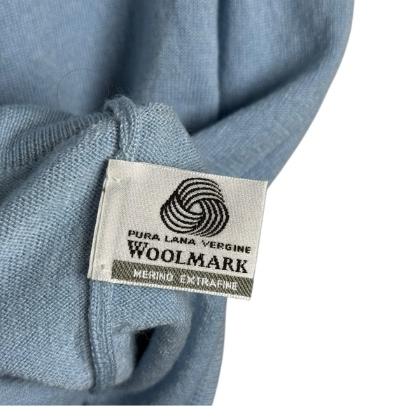 St Andrews Links The Old Course Wool Sweater Vest Men’s Size Medium Blue Golf - Picture 7 of 8